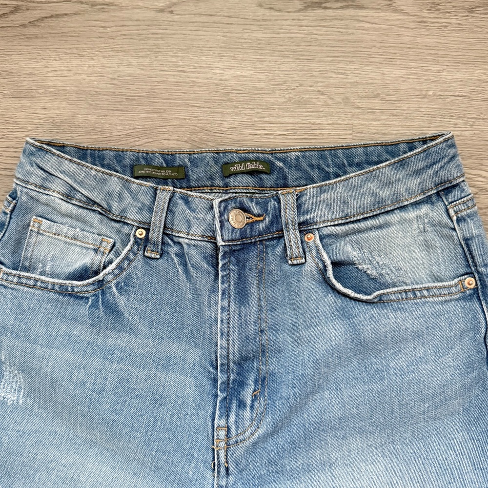 Wild Fable High Rise Ripped Mom Jeans - Picture 6 of 7